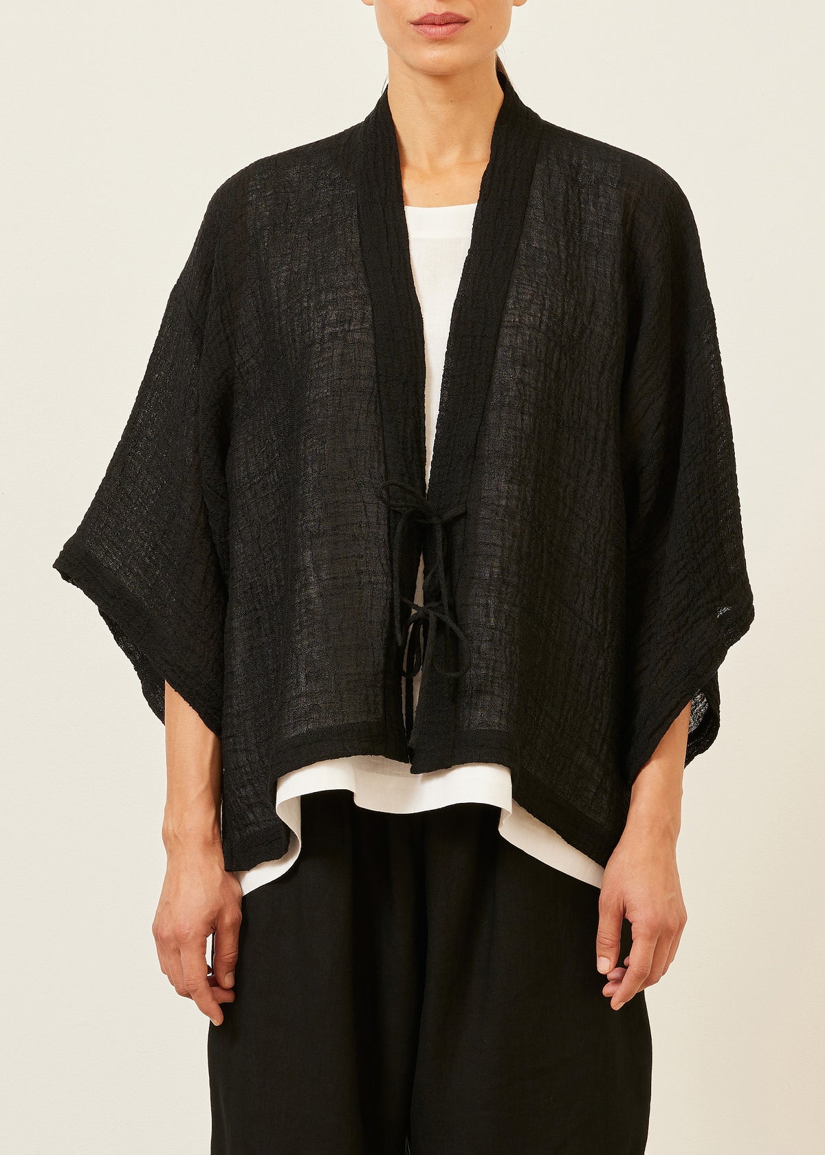 linen mix shanghai jacket - mid