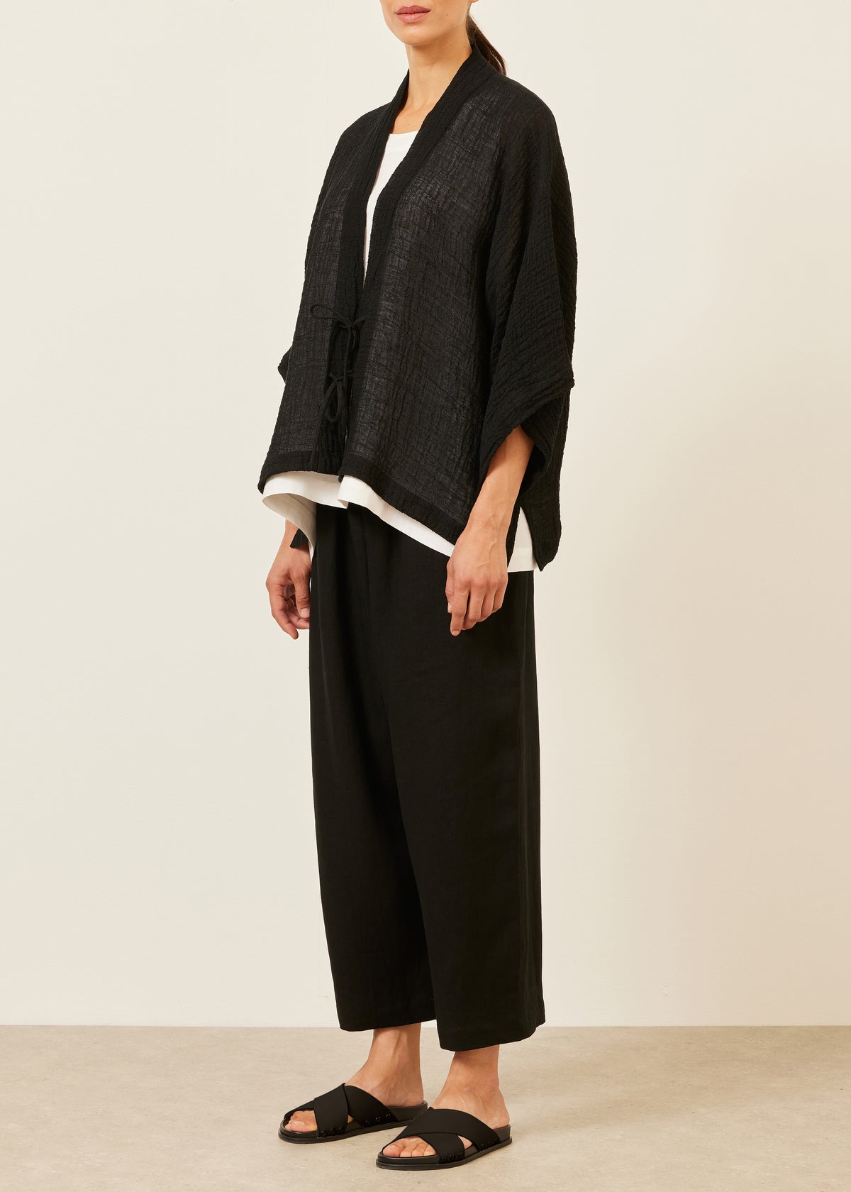 linen mix shanghai jacket - mid