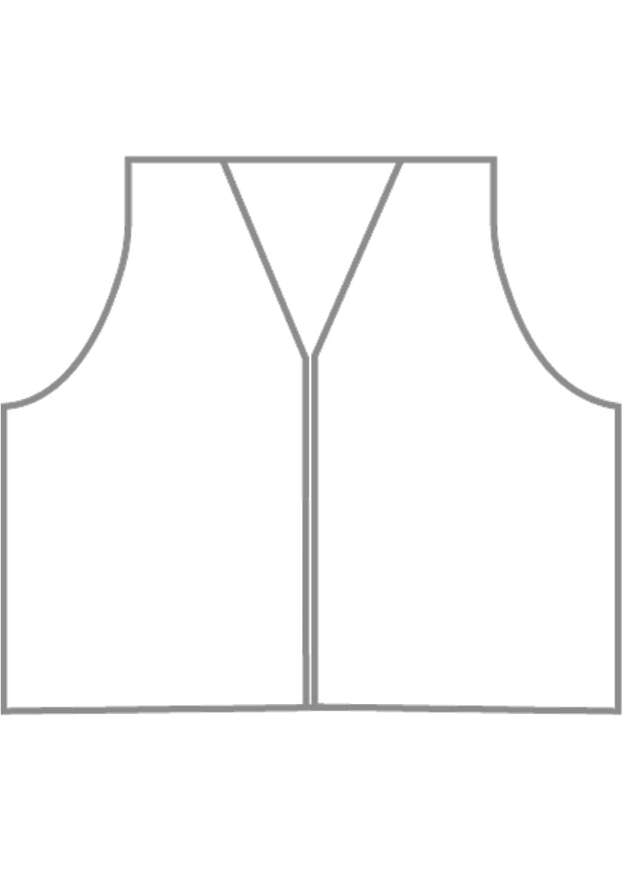 cotton linen mix open waistcoat - mid