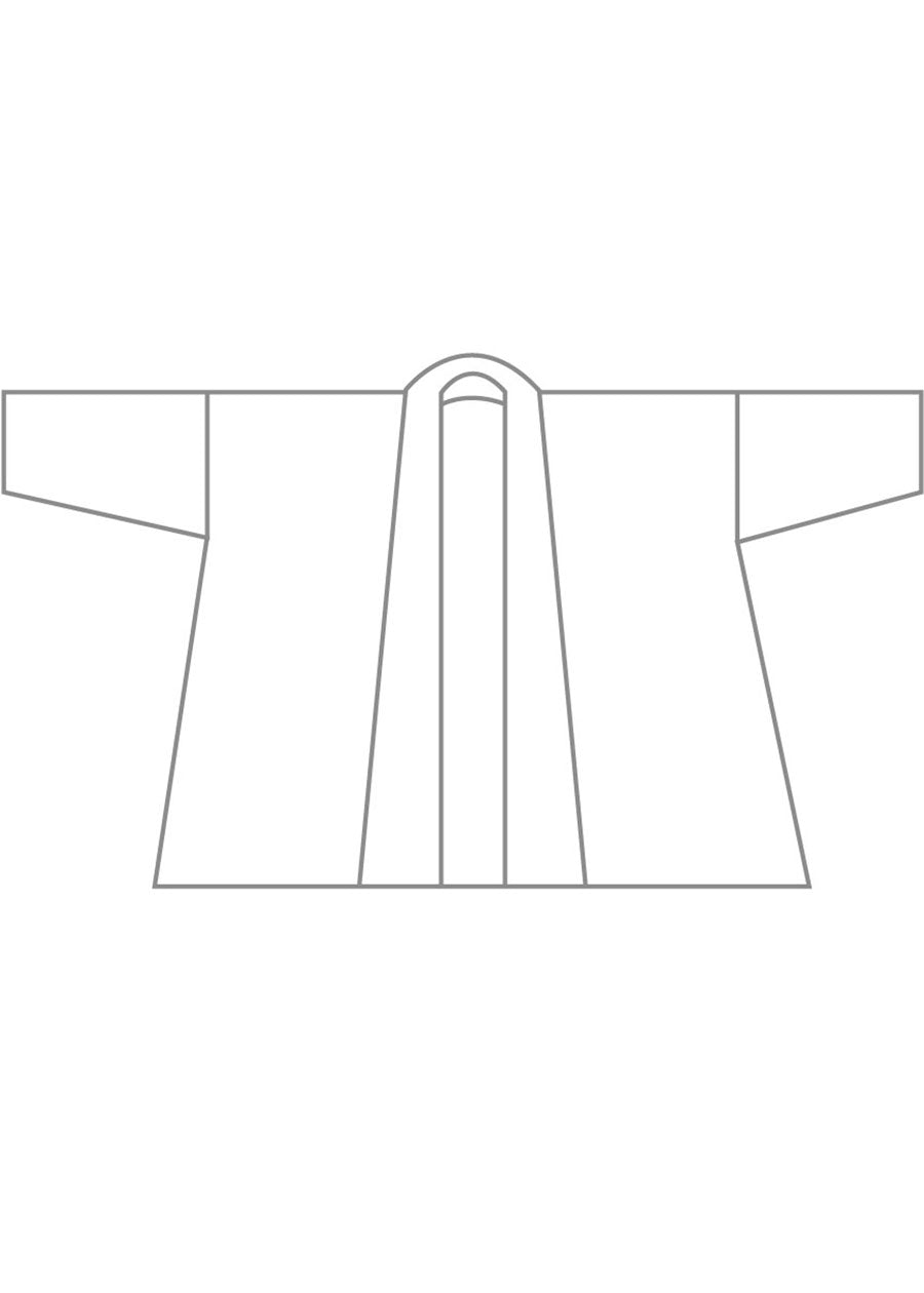 linen wide a-line scrunch shawl collar jacket - long plus