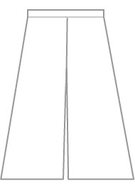 linen flared culotte