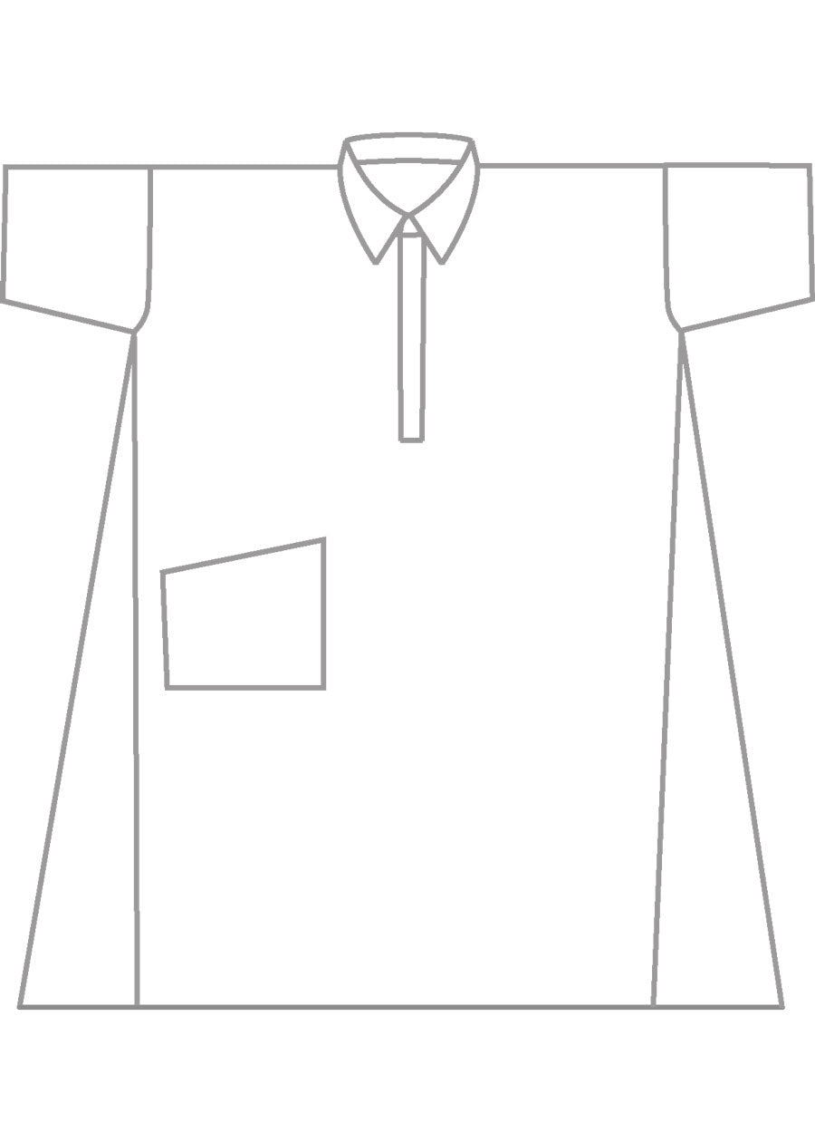 linen angle to front side seam short sleeve dress with collar