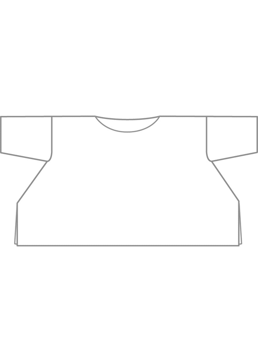linen dps scoop neck 3/4 sleeve top - mid plus