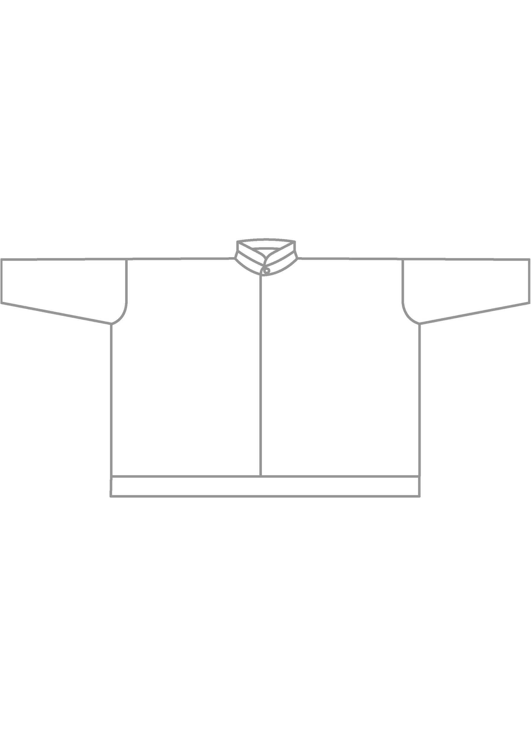 silk wide longer back double stand collar shirt - mid plus