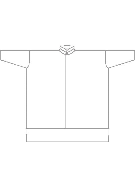 silk wide longer back double stand collar shirt - very long with slits