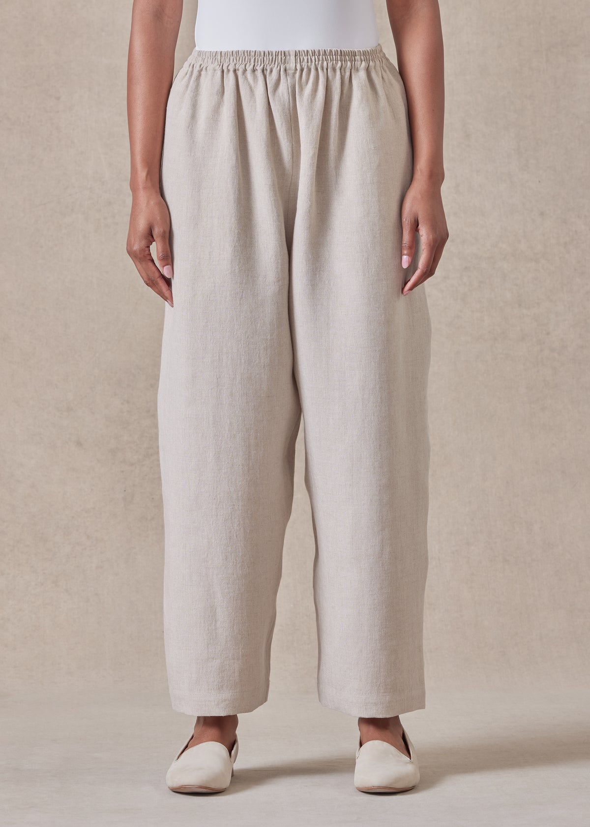 lightweight linen japanese trouser (natural)