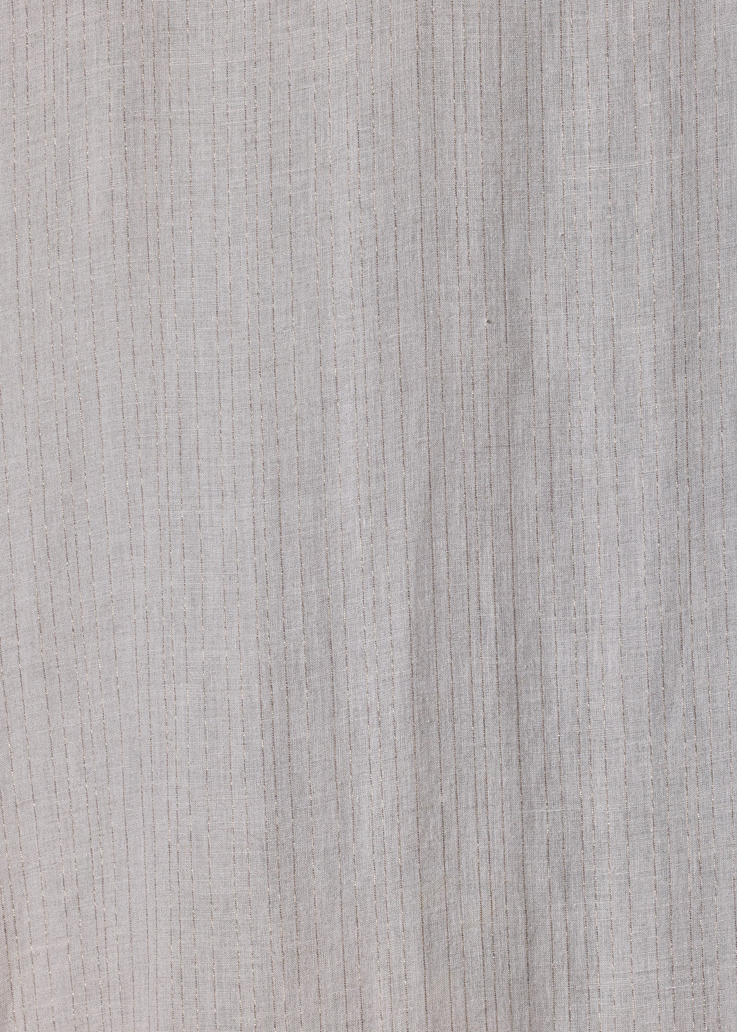 extrafine gold stripe handkerchief linen wide a-line short sleeve shirt dress with collar (natural)