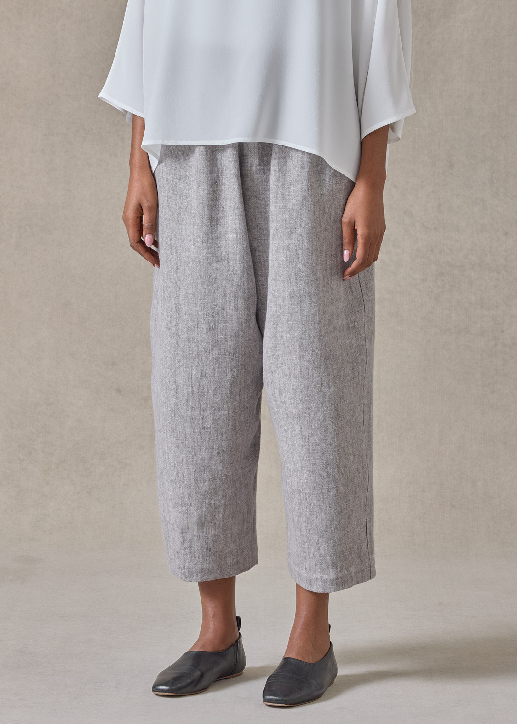 heavyweight delave linen japanese trouser (stone)