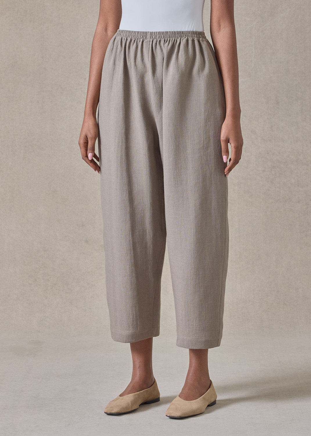 lightweight linen japanese trouser (darkstone)