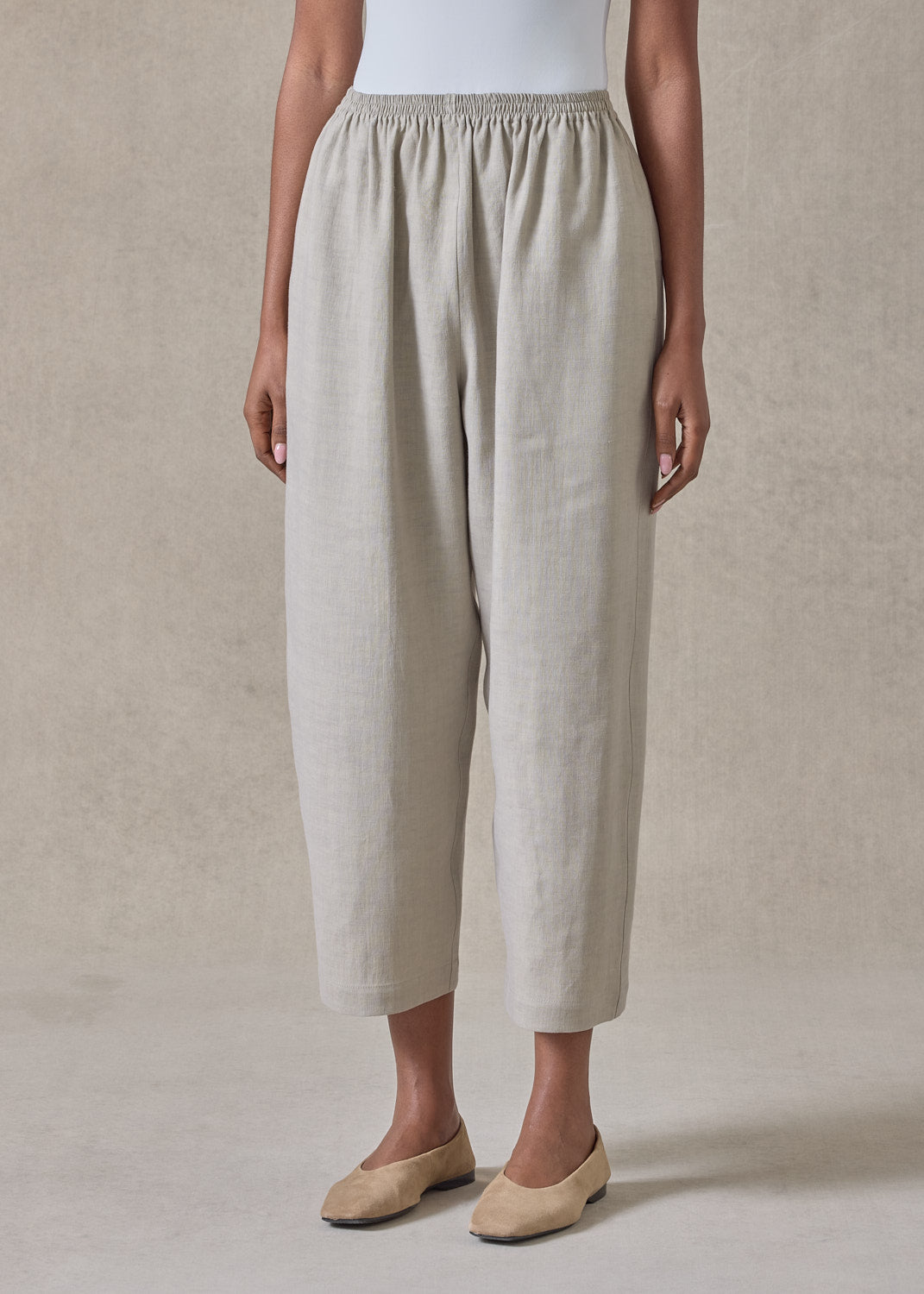 lightweight linen japanese trouser (stone)