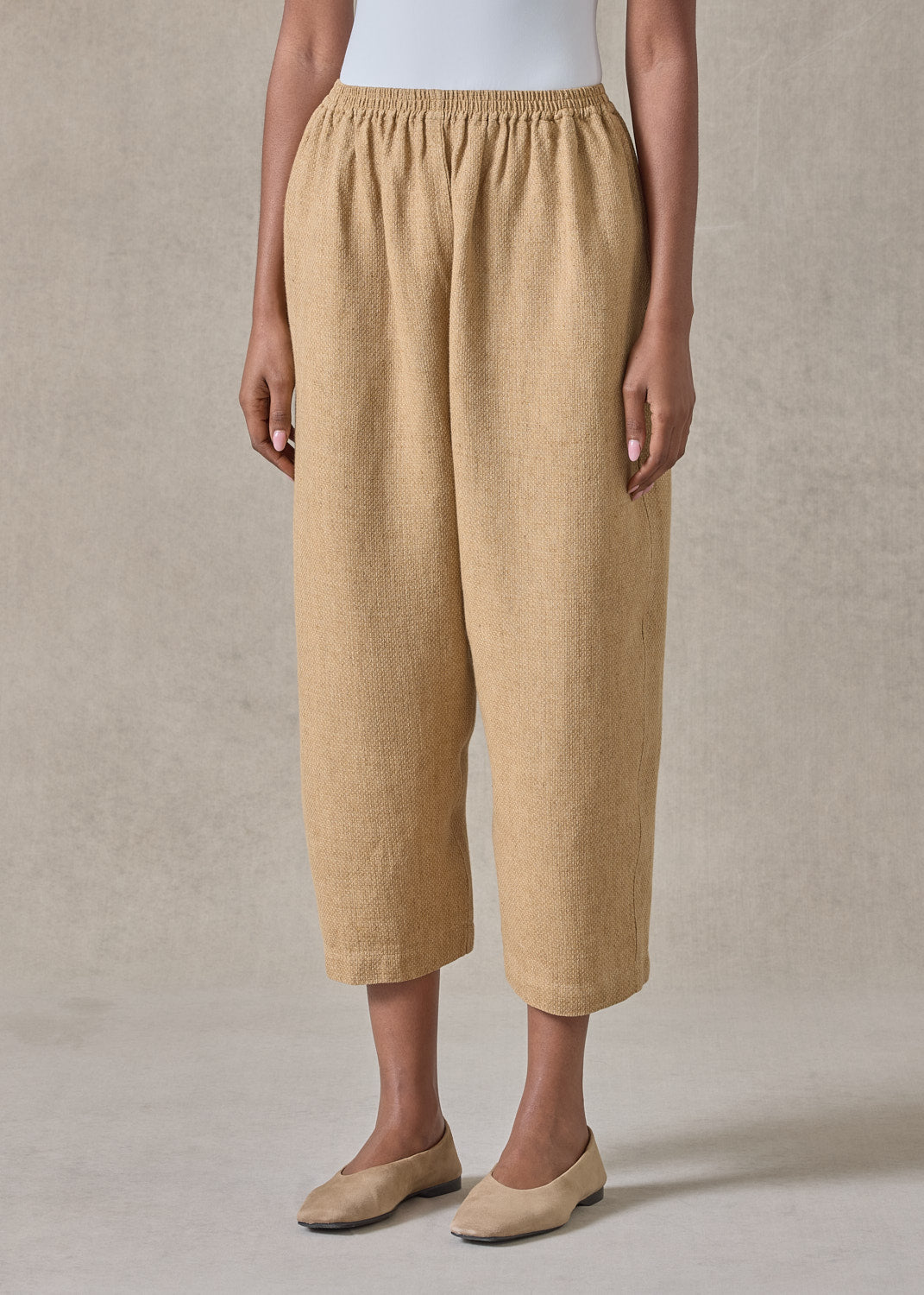 textured linen japanese trouser (goldhay)