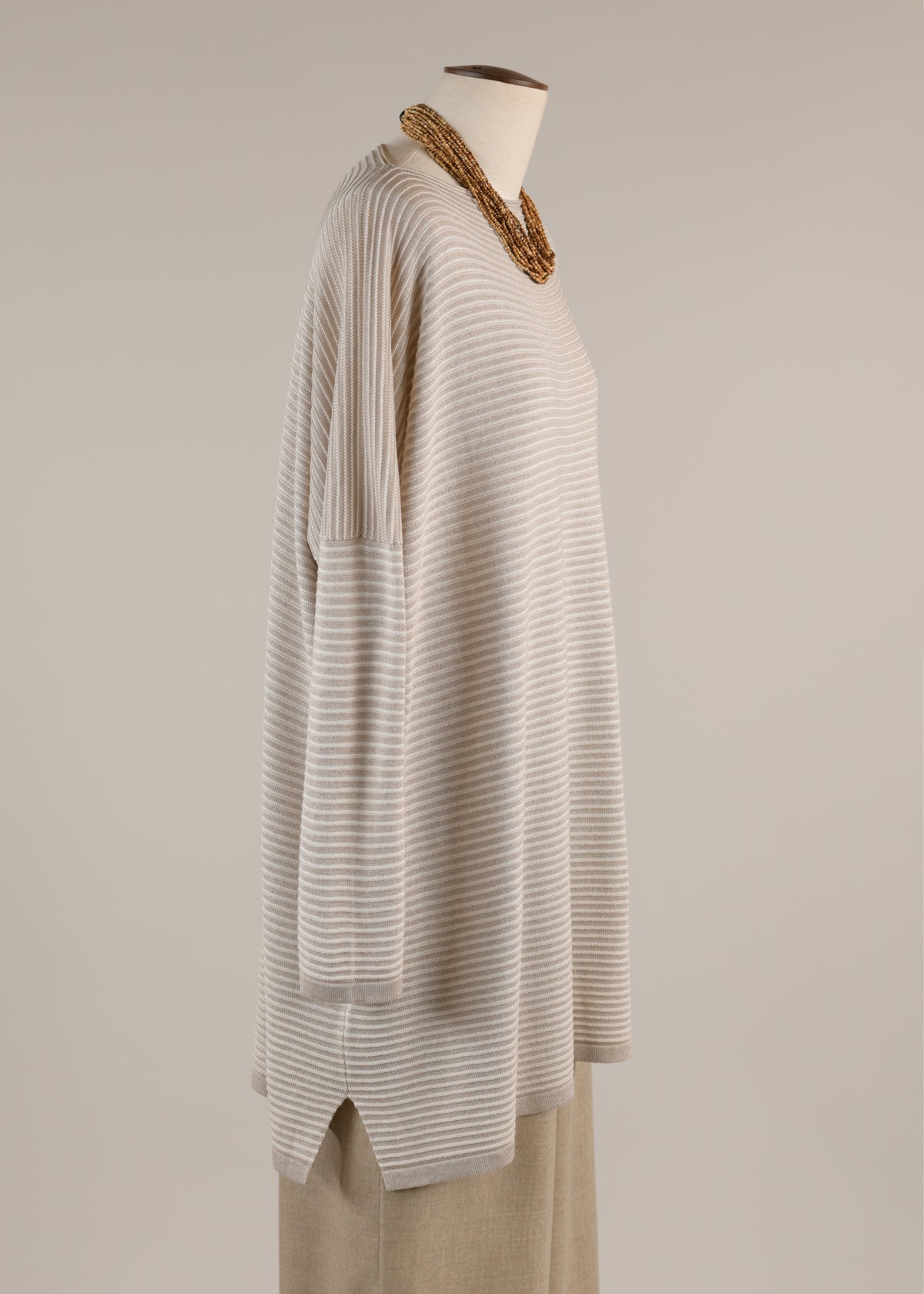 slim sleeve square top - long plus (undyed / white)