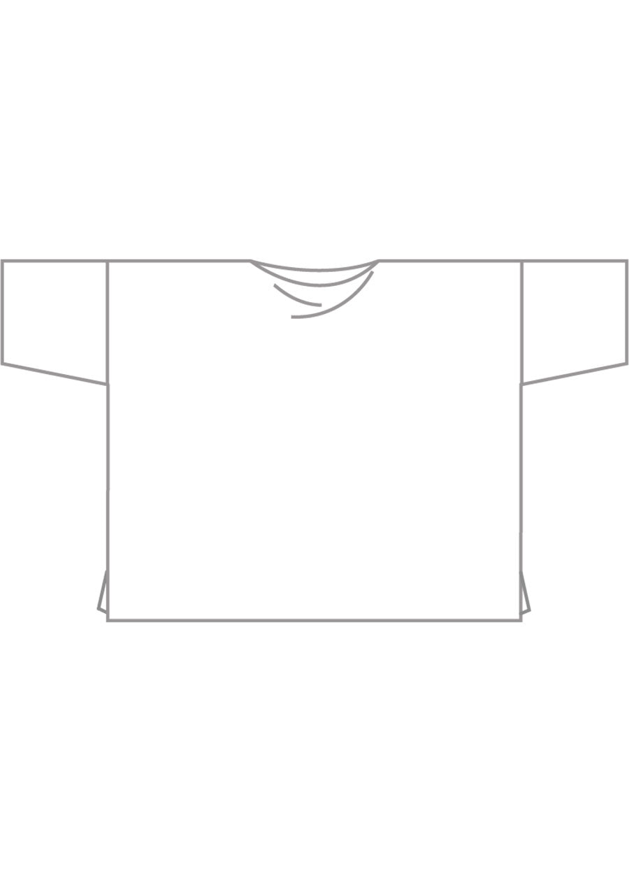 cotton and silver thread square sweater - long