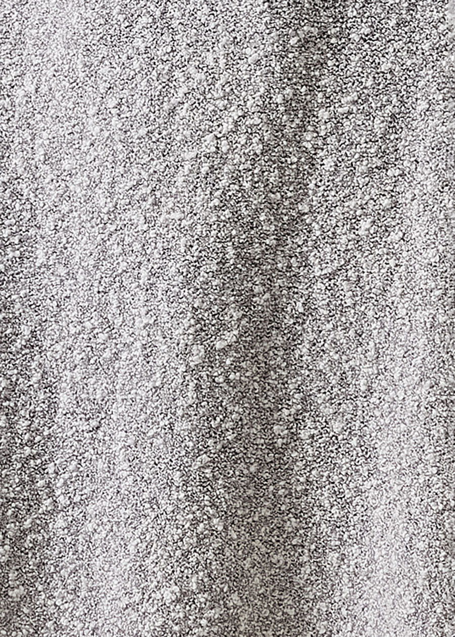 cotton and silver thread square sweater - long