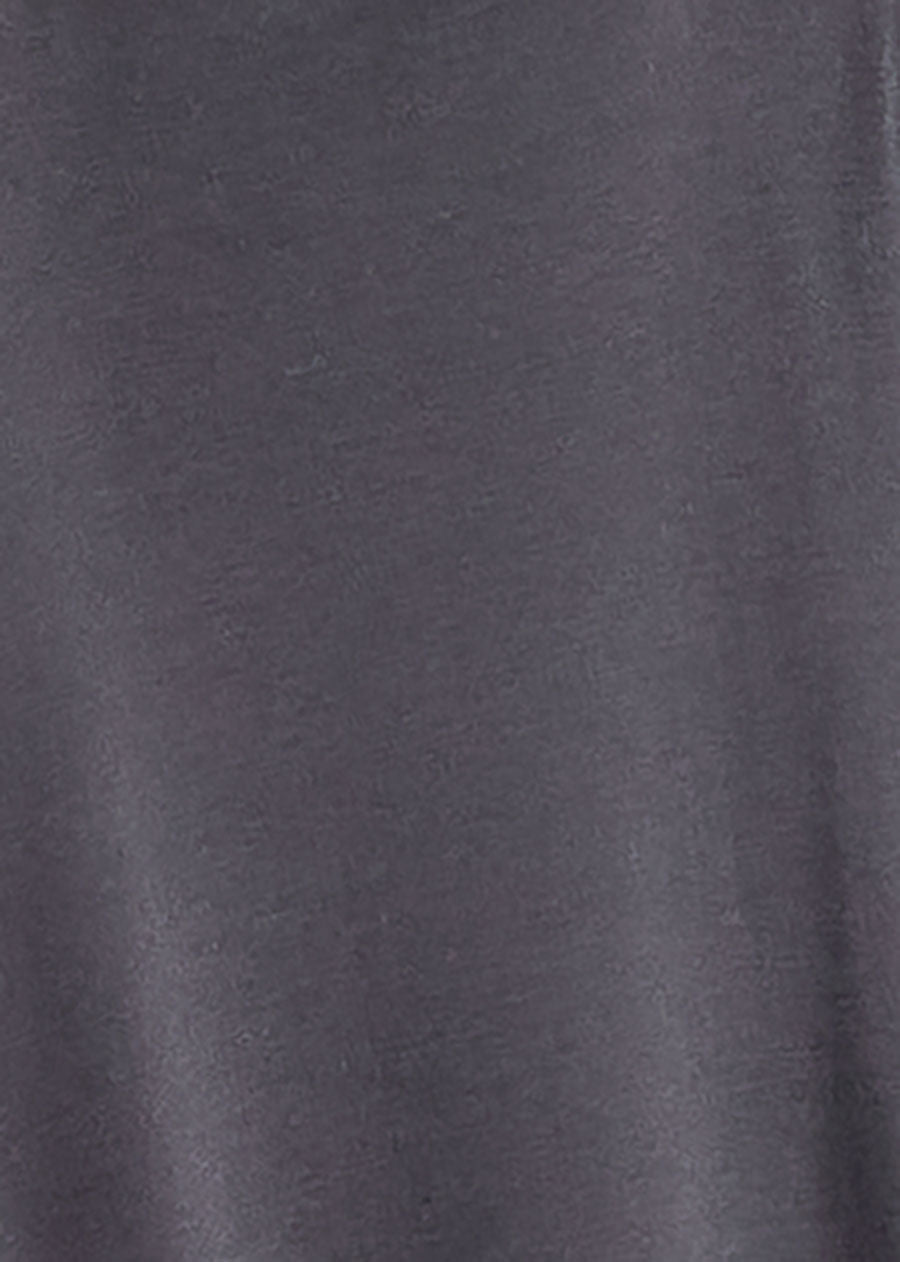 cotton jersey wide a-line scrunch neck dress