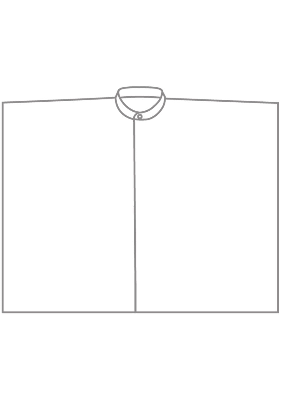 silk collarless short sleeve kaftan shirt- very long