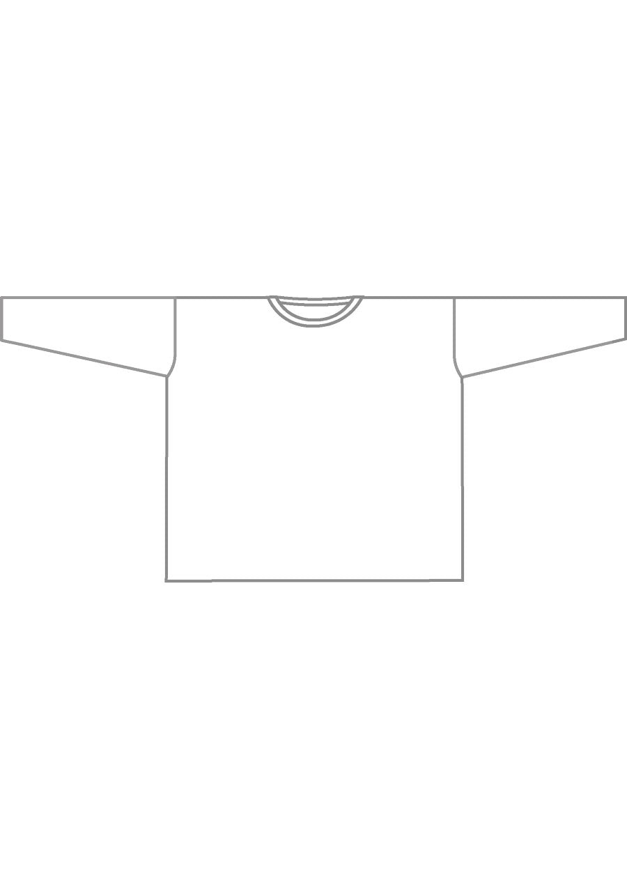 cotton jersey long sleeve round neck t-shirt - mid plus