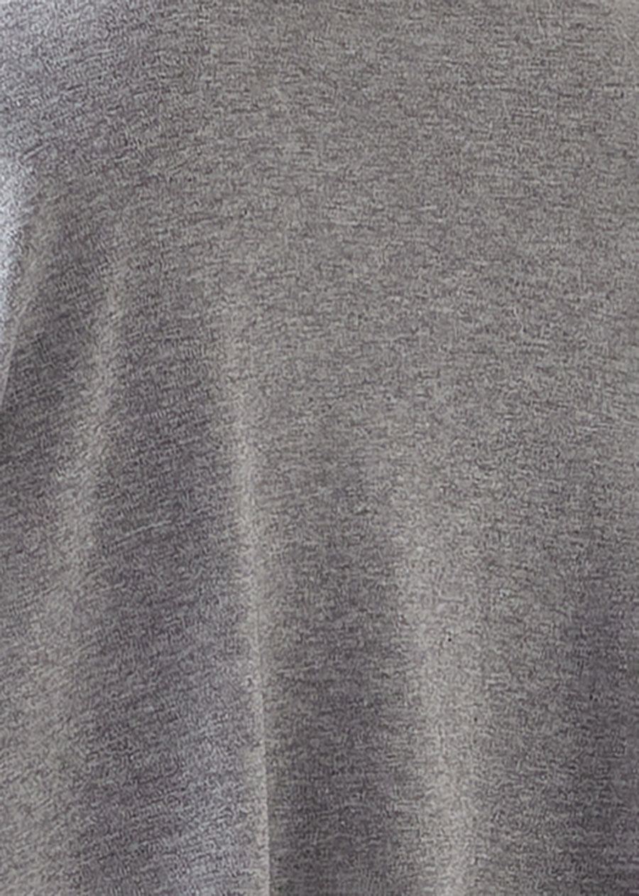 cotton jersey wide a-line shawl collar cardigan - long plus