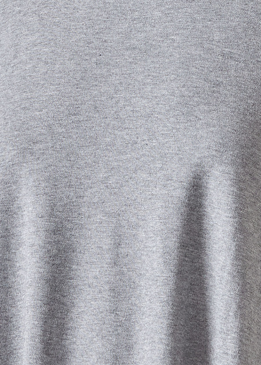 cotton jersey side panelled scrunch neck - long