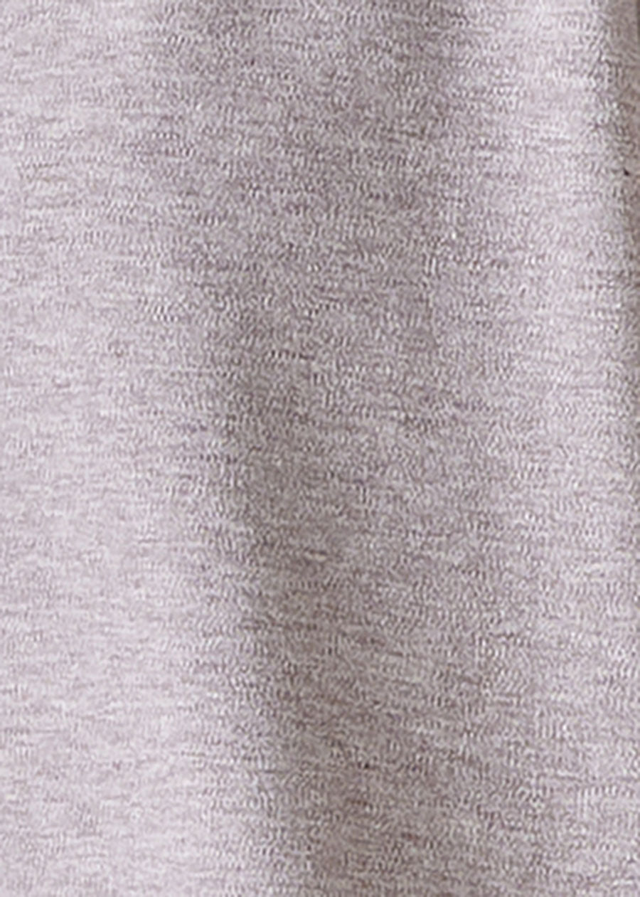 cotton jersey zipped hooded top - long