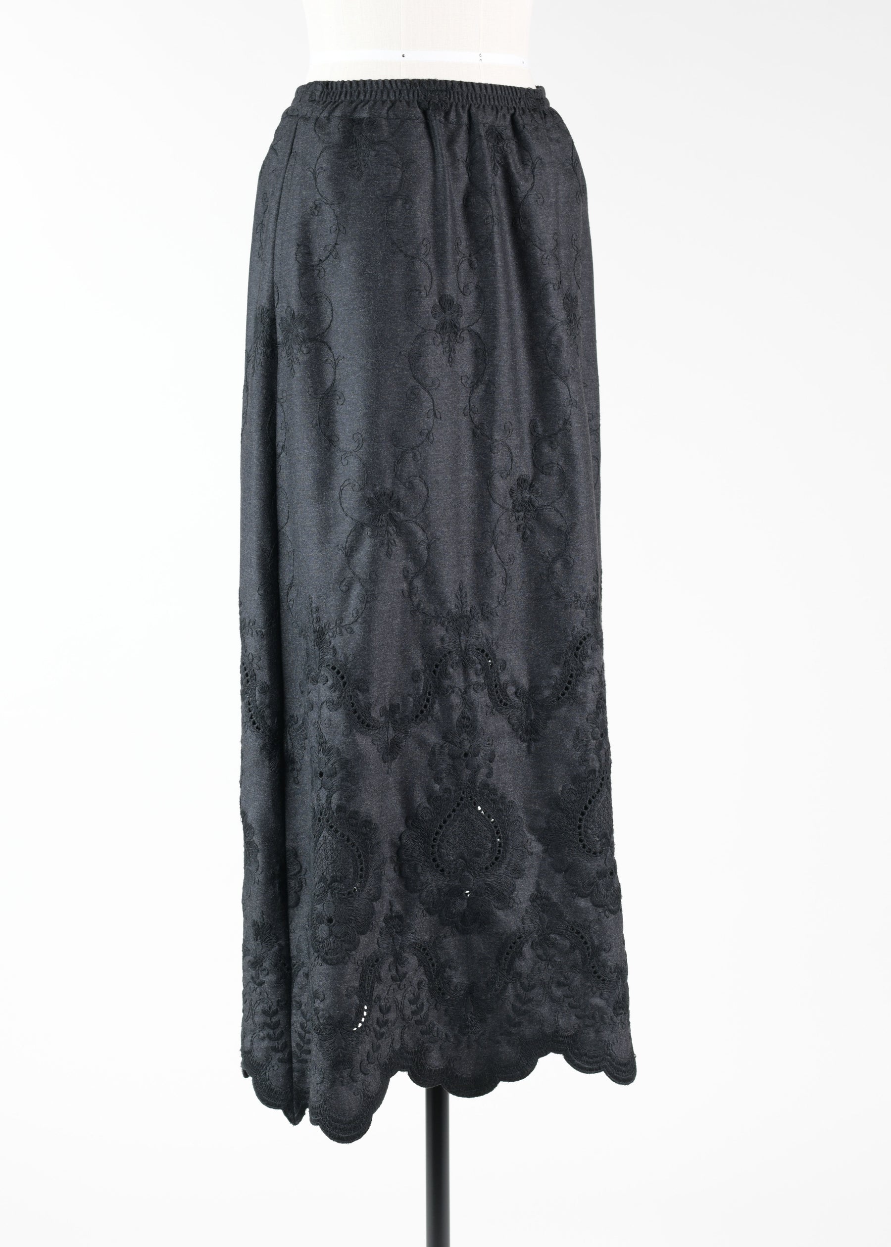 wool a-line skirt