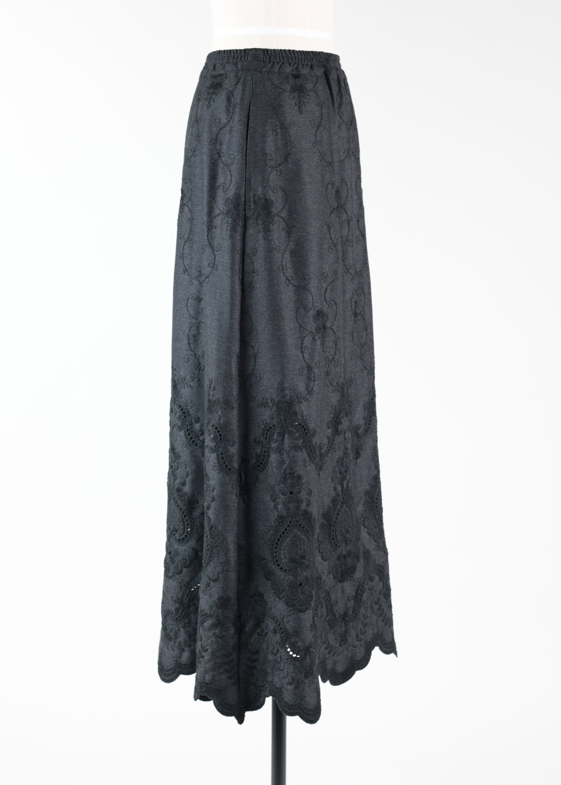 wool a-line skirt