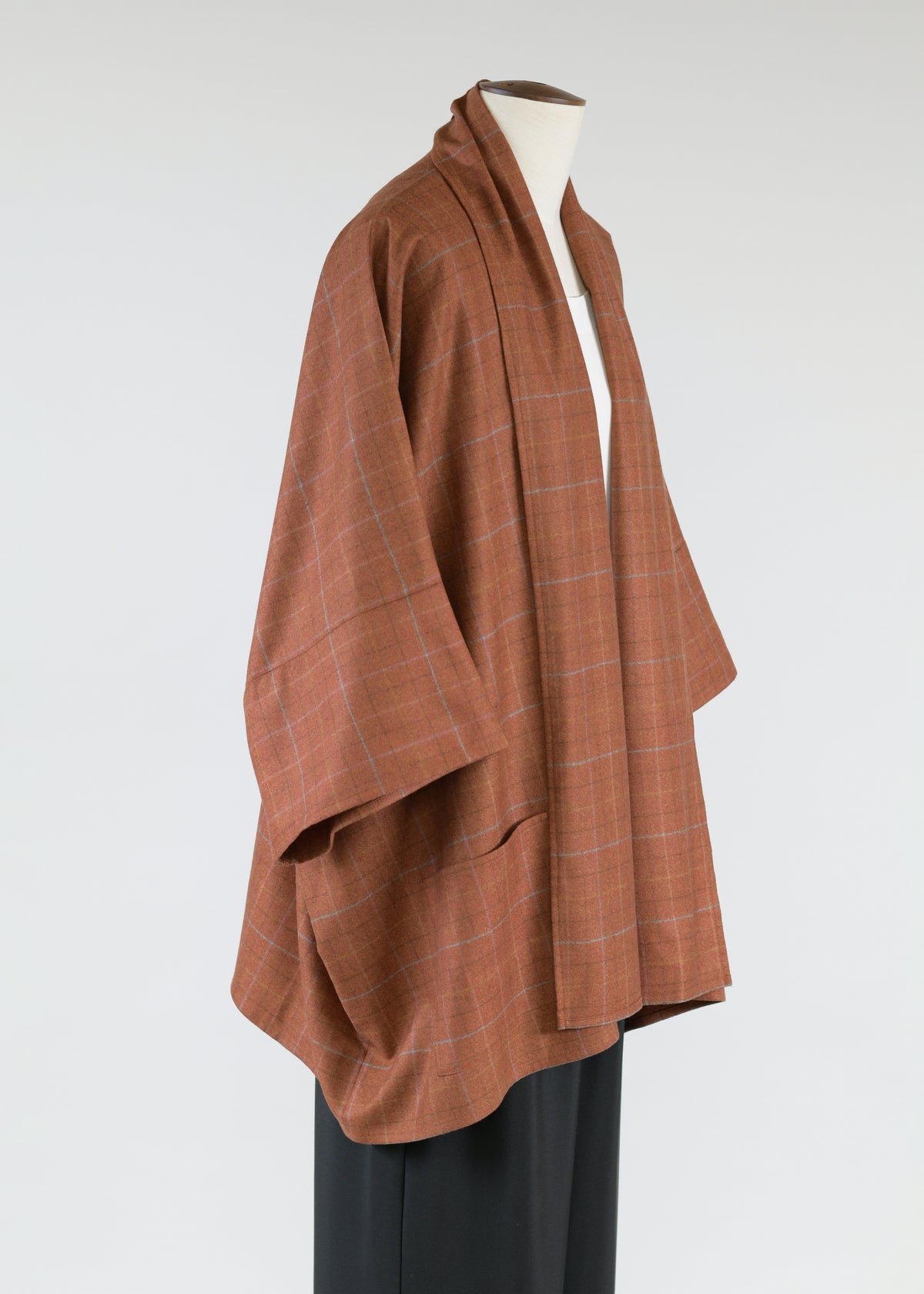 wide short slv scrunch shawl collar jkt - long