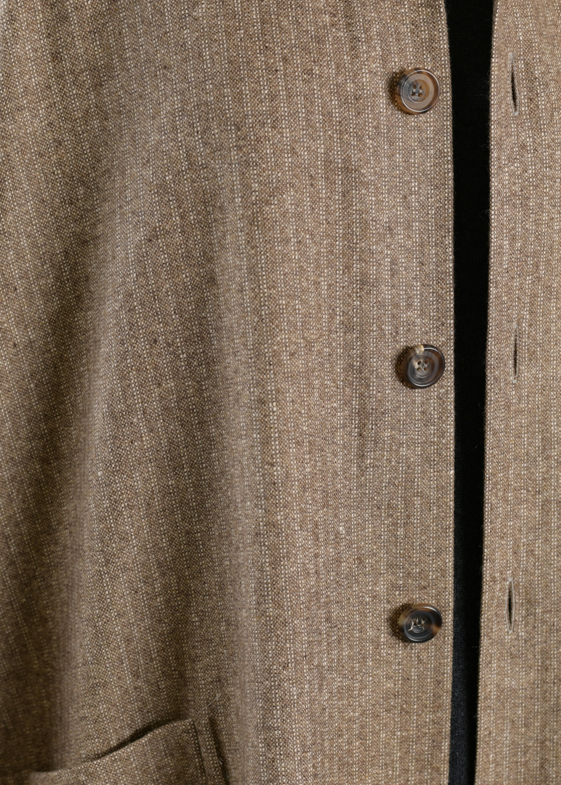 wide mandarin jacket - long