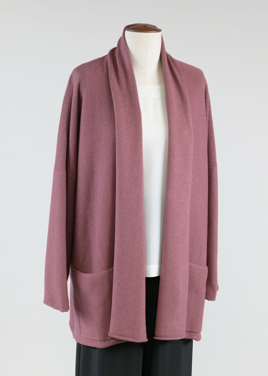 shawl collar cardigan - long