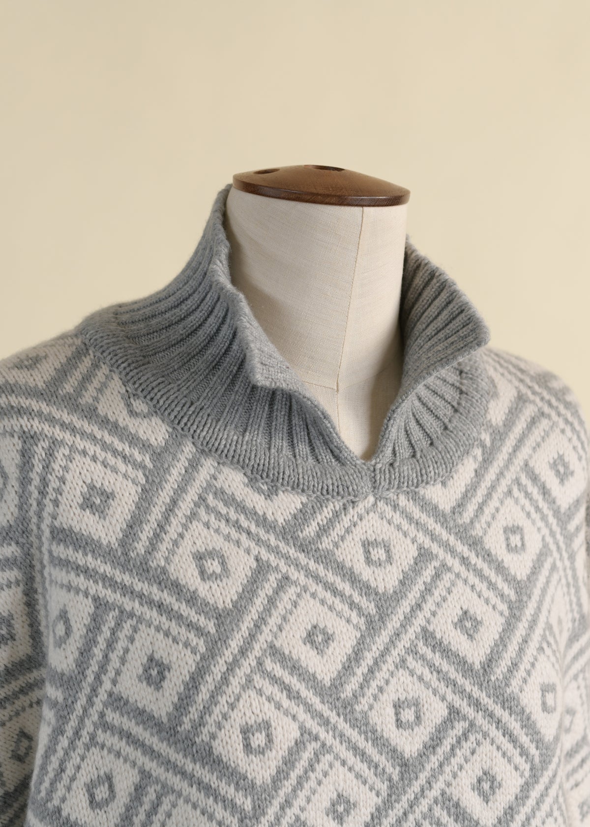 slit high neck sweater - mid plus