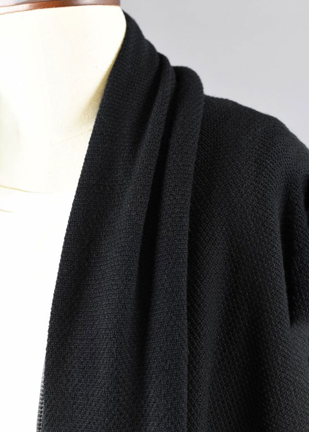 cashmere silk mix shawl collar cardigan - very long