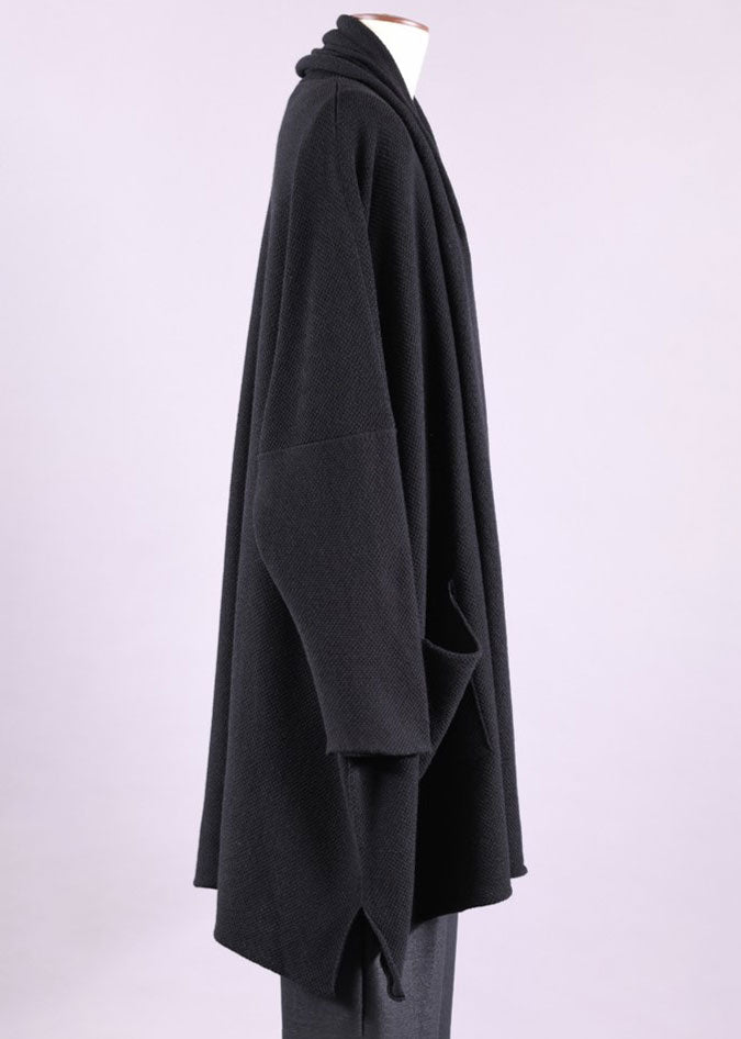 cashmere silk mix shawl collar cardigan - very long