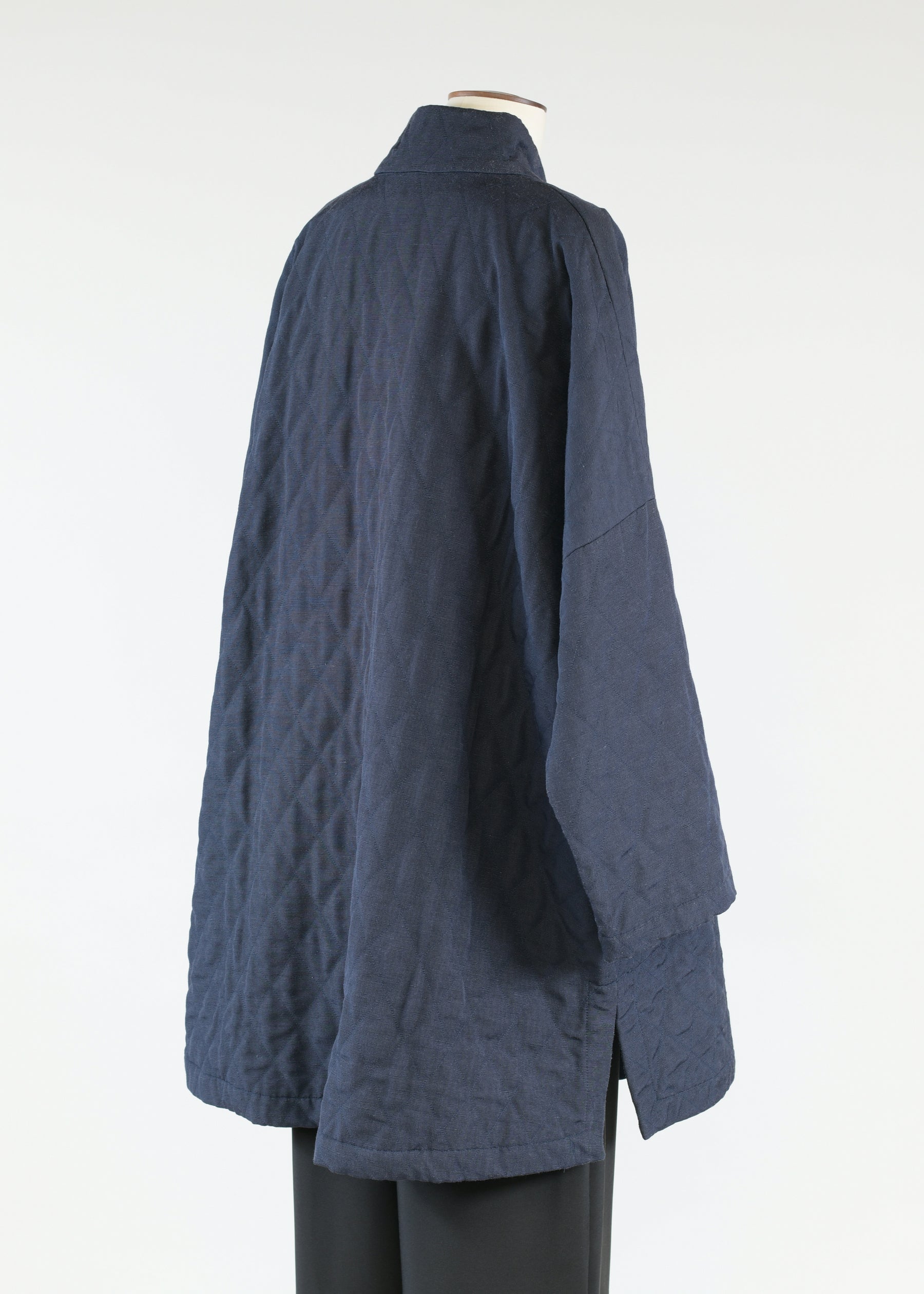 imperial coat with chinese collar - long plus