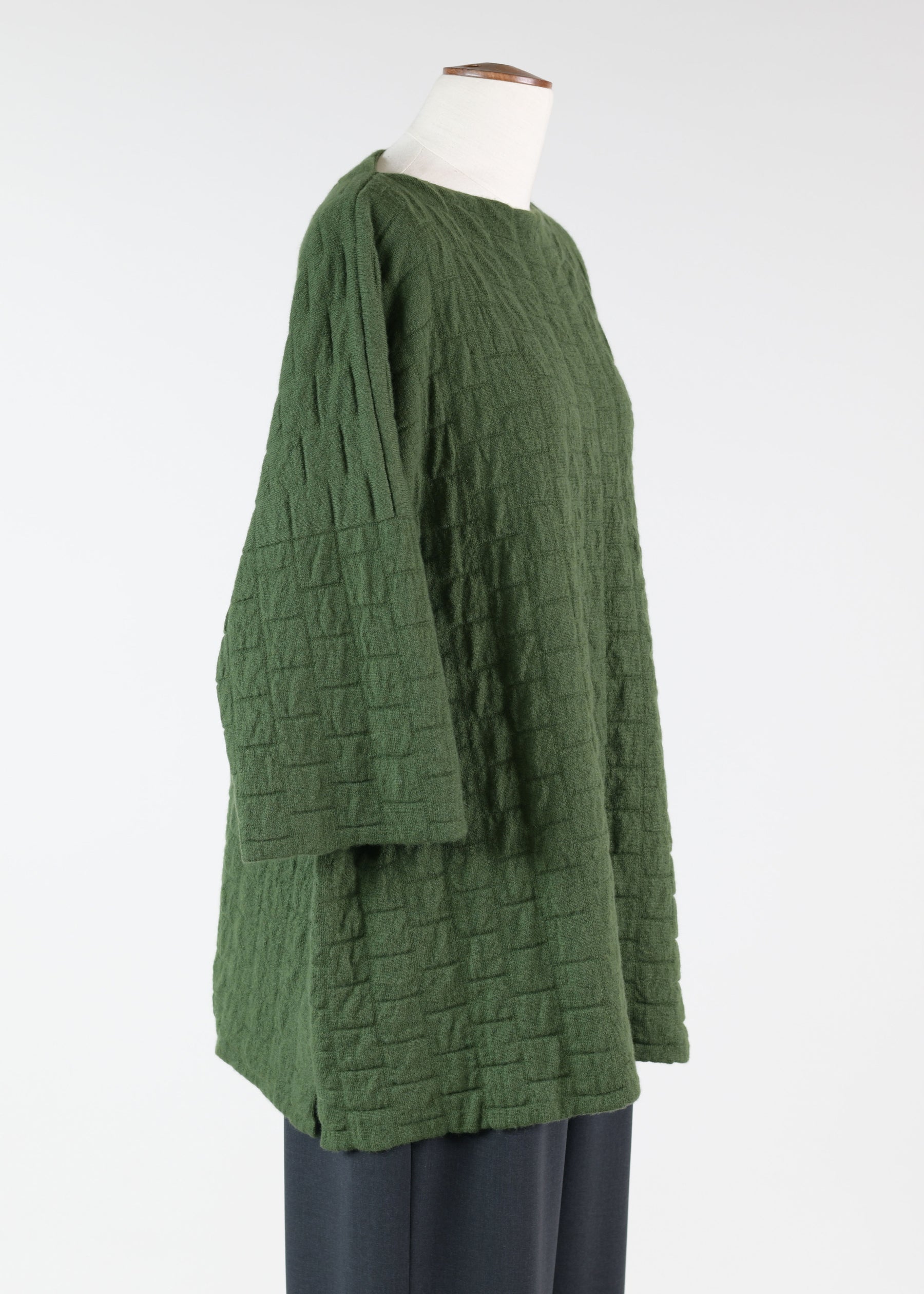 square 3/4 sleeve top - long
