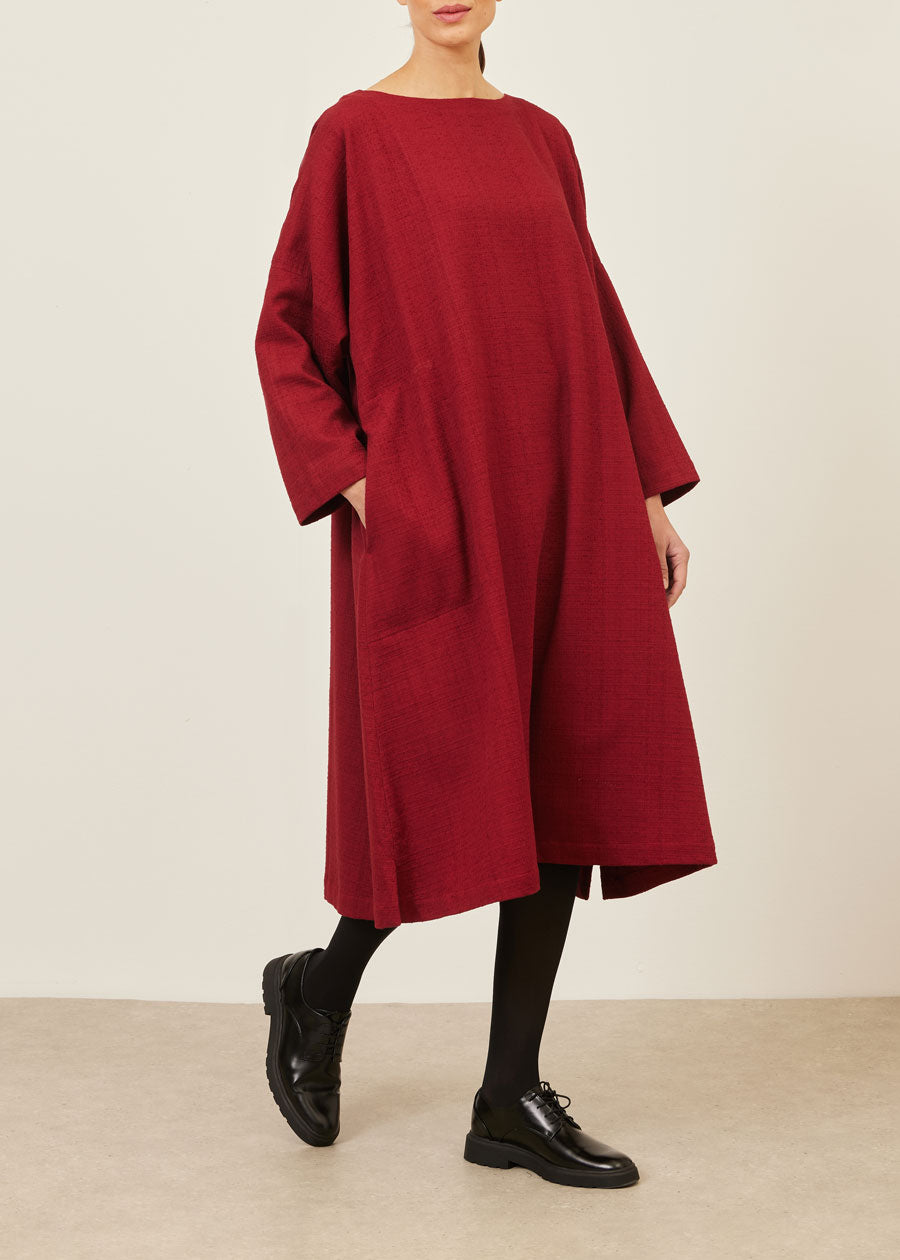 cotton imperial scoop neck dress