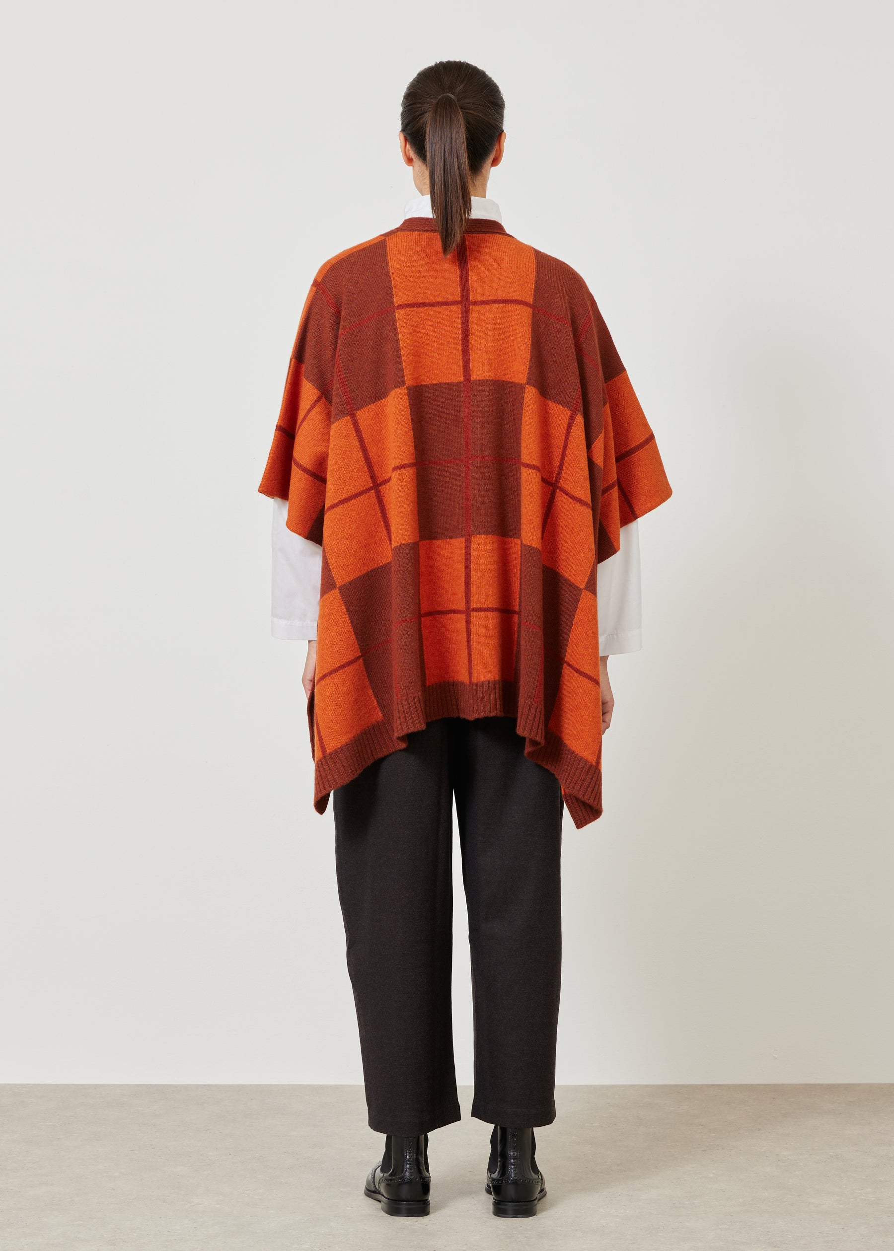 extra wide sleeveless knitted cardigan tabard - long