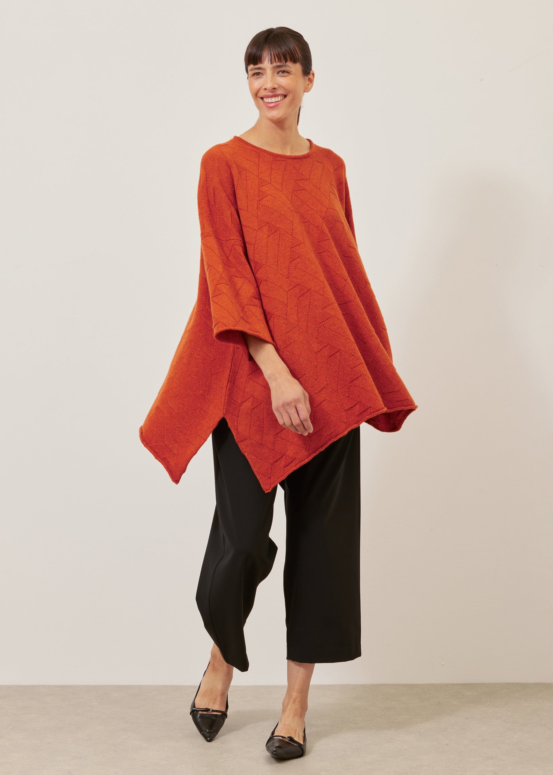 3/4 sleeve dps bateau neck sweater - mid plus