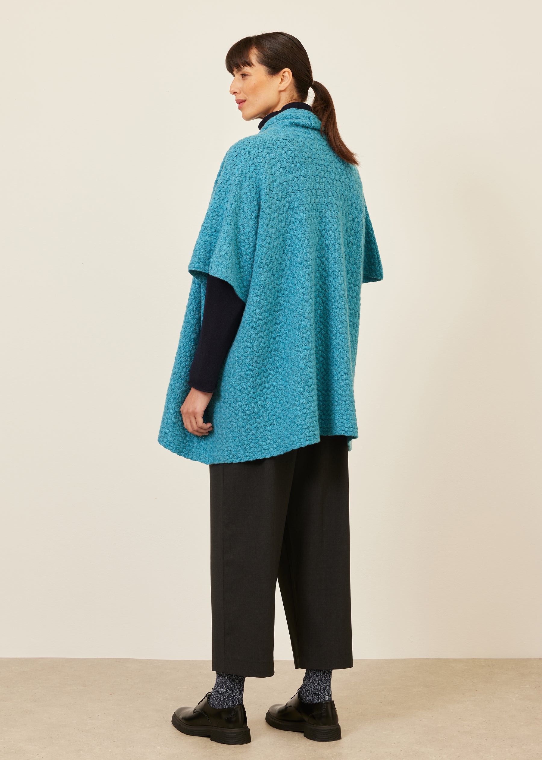 scrunch shawl collar sleeveless knit cardigan - long plus