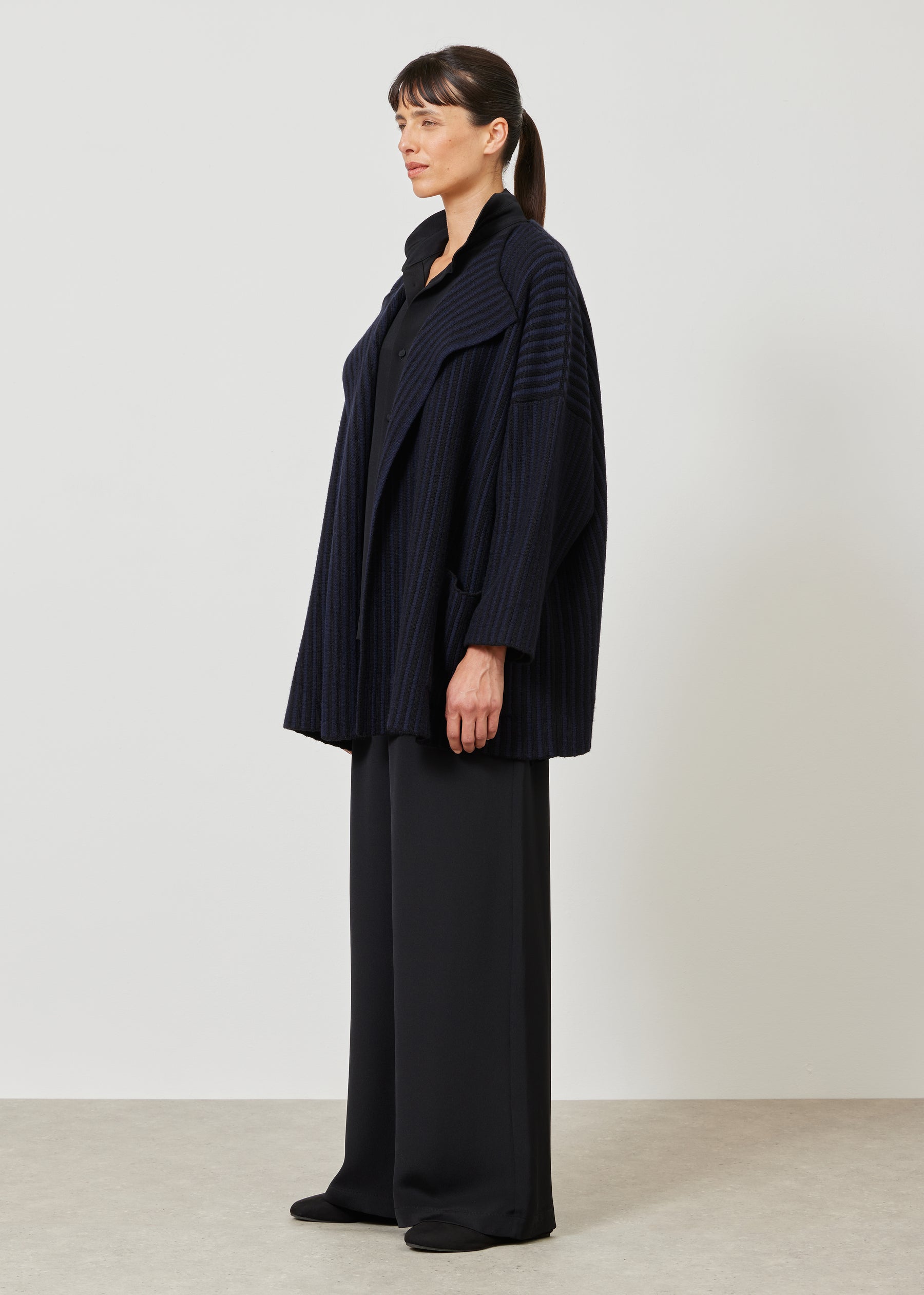 knitted jacket coat cardigan - mid plus