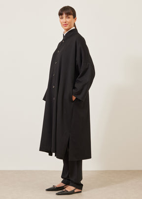 imperial coat with chinese collar - full length