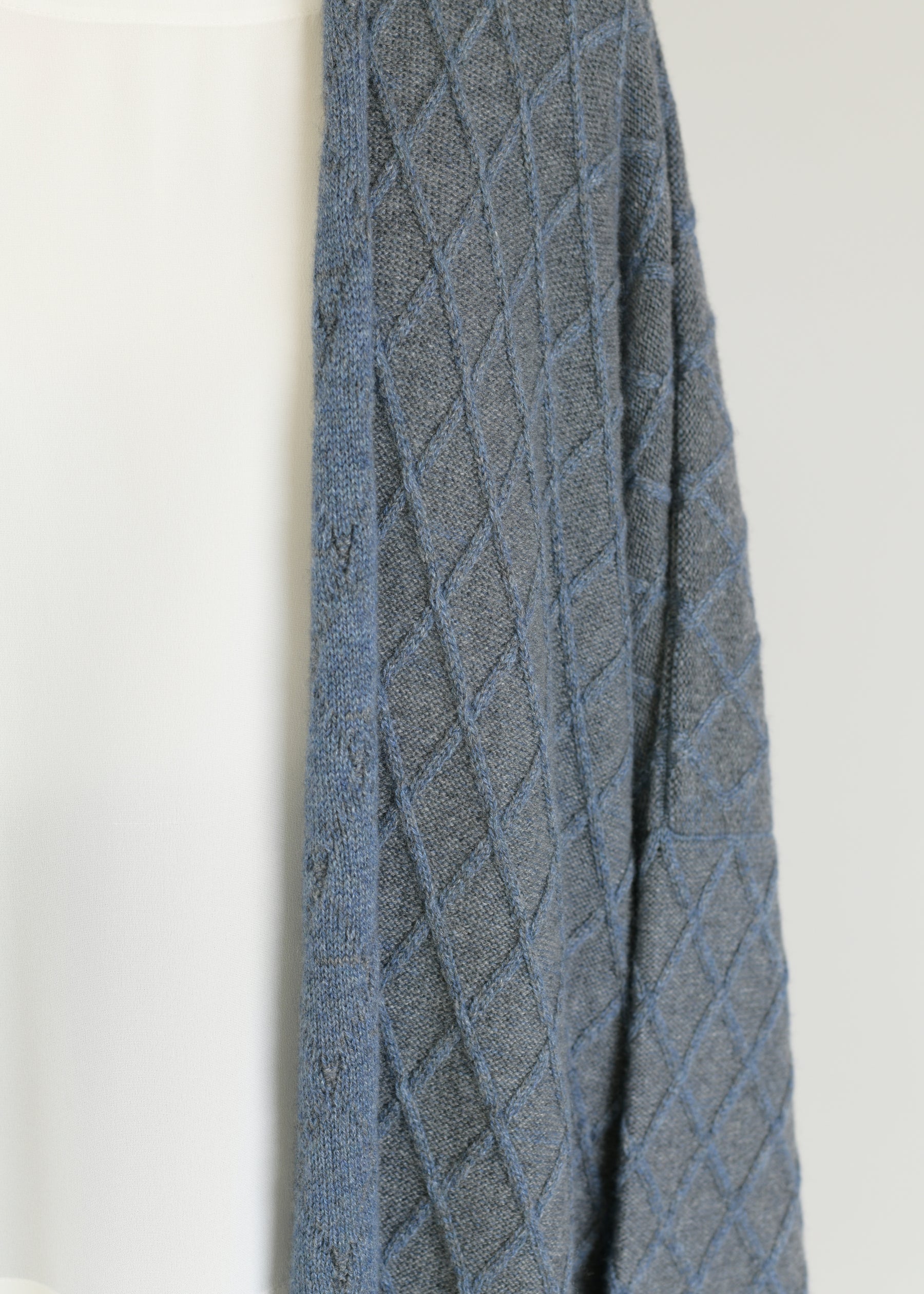 cashmere open collar cardigan coat
