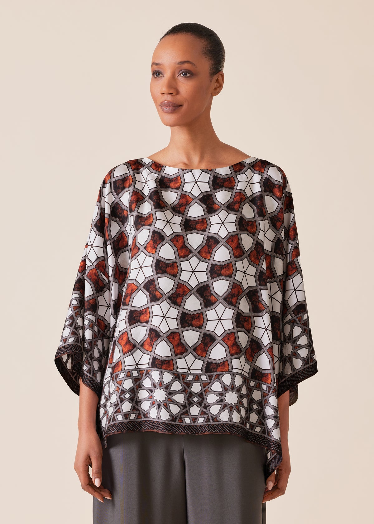 silk wide bateau neck - mid plus