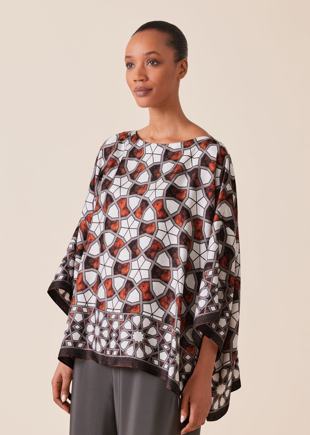 silk wide bateau neck - mid plus