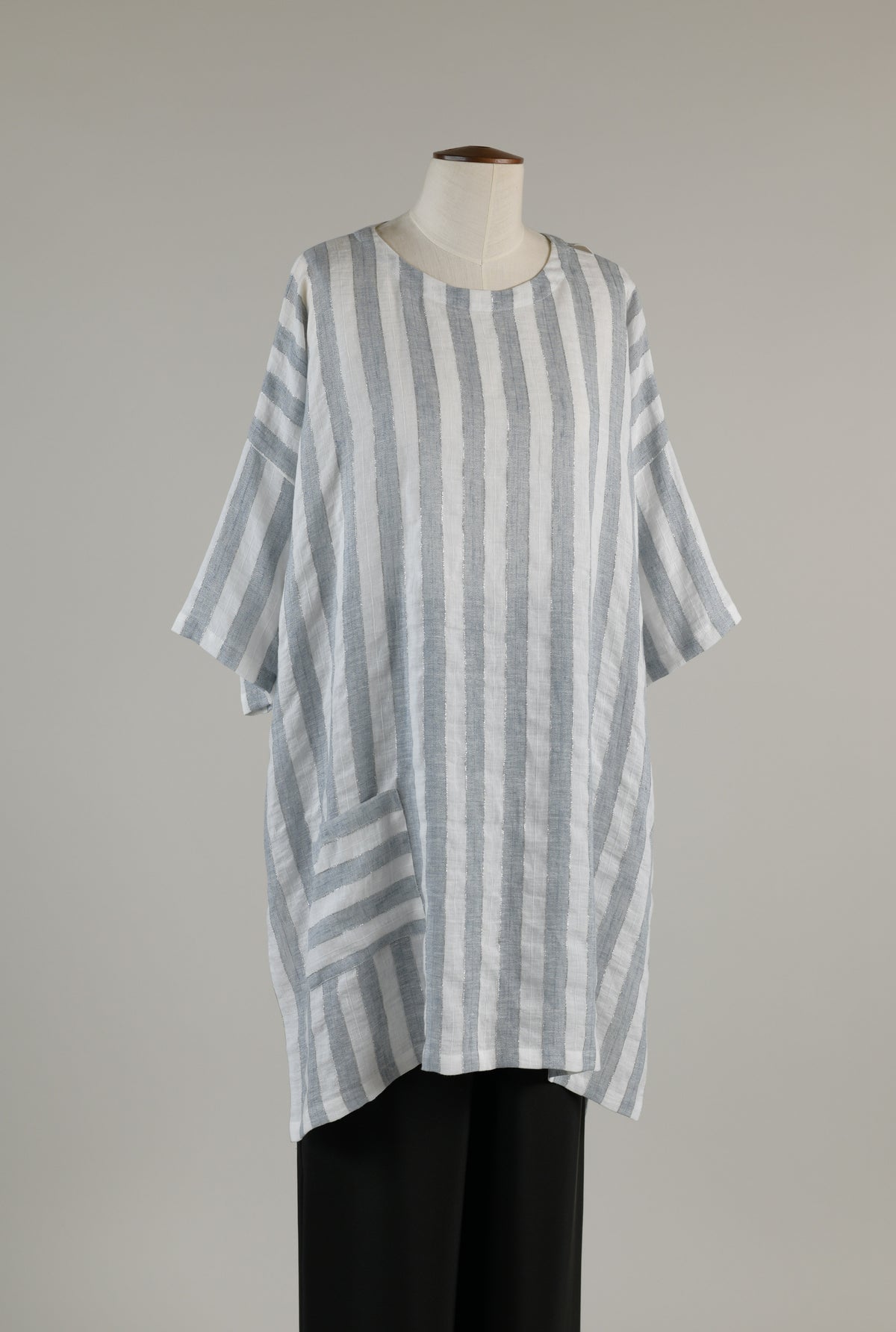 longer back scoop neck t shirt - long plus