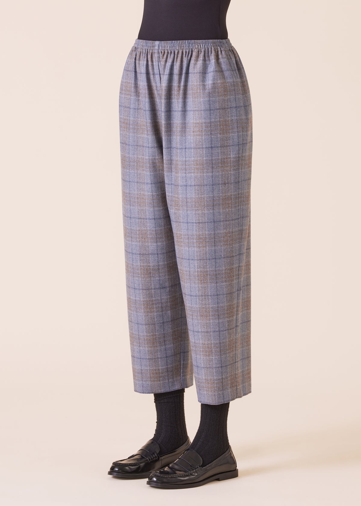 wool silk mix japanese trouser
