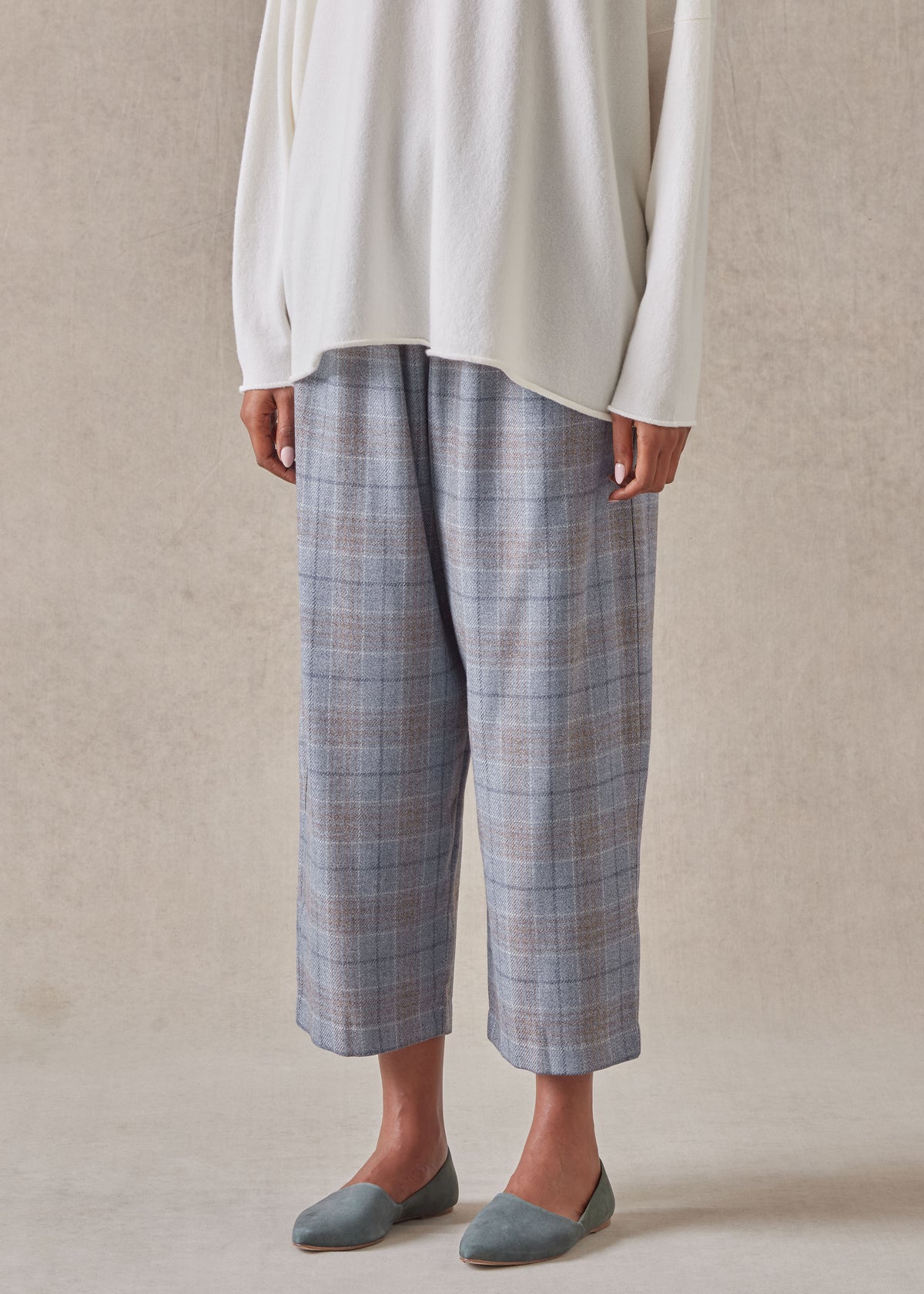wool silk mix japanese trouser