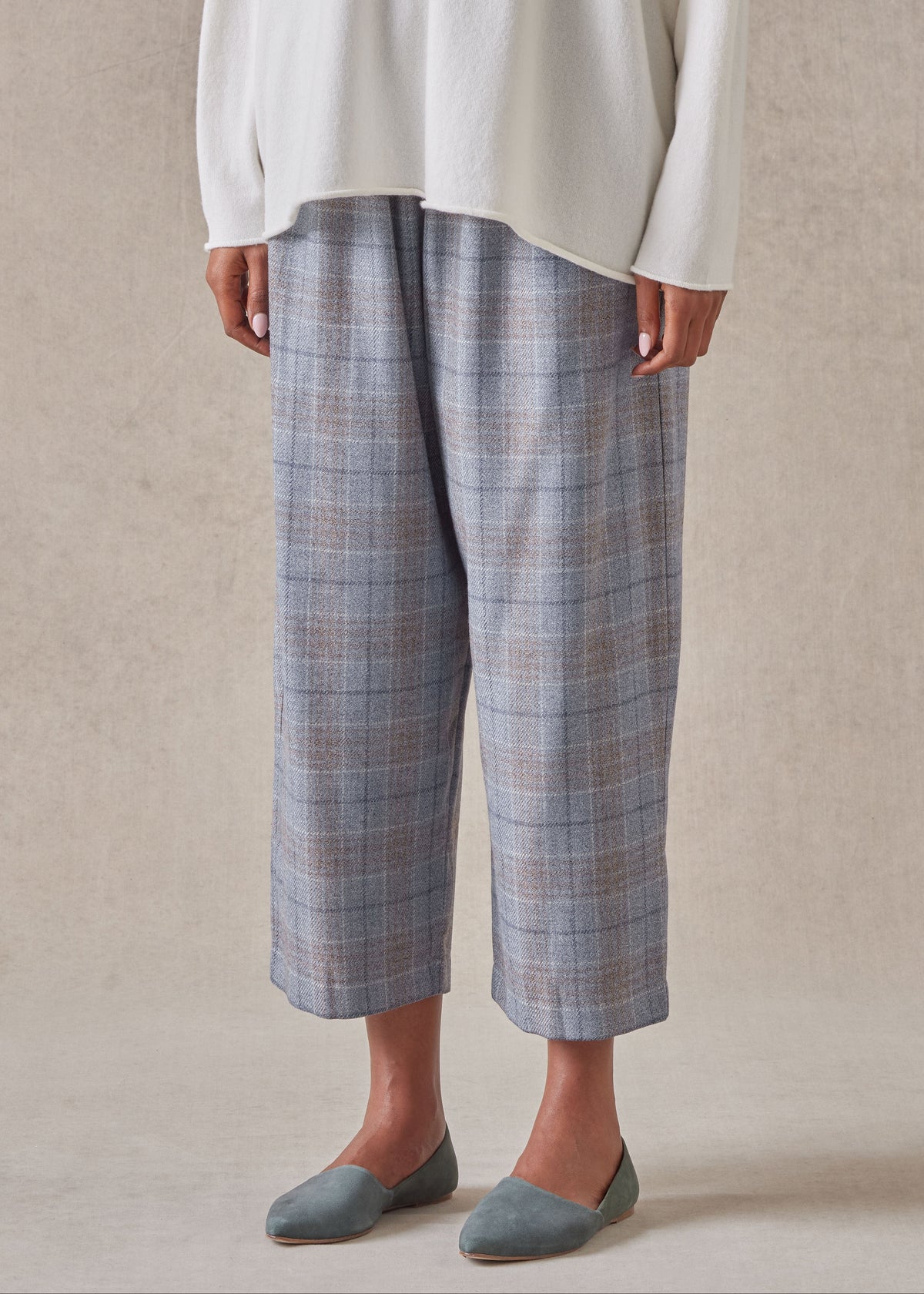 wool silk mix japanese trouser