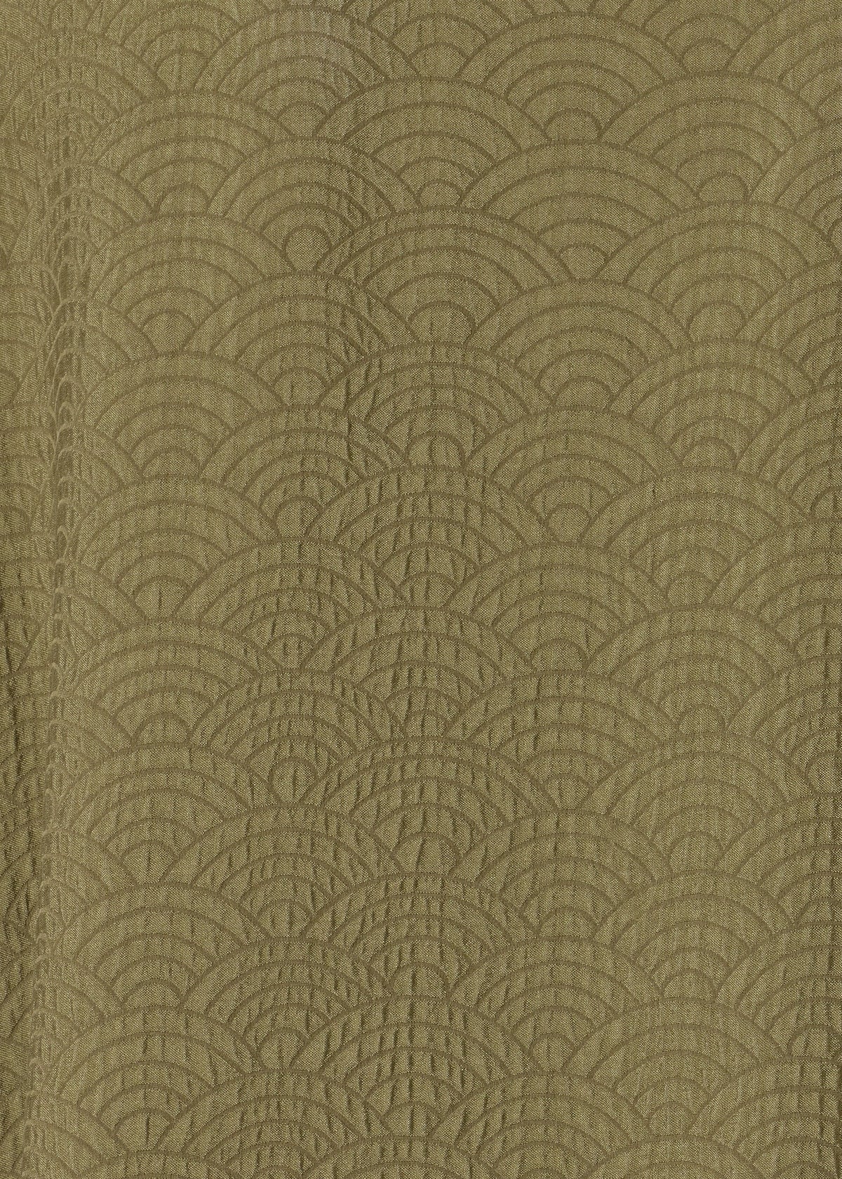 silk jacquard wide A-line scoop neck dress (greenbronze)