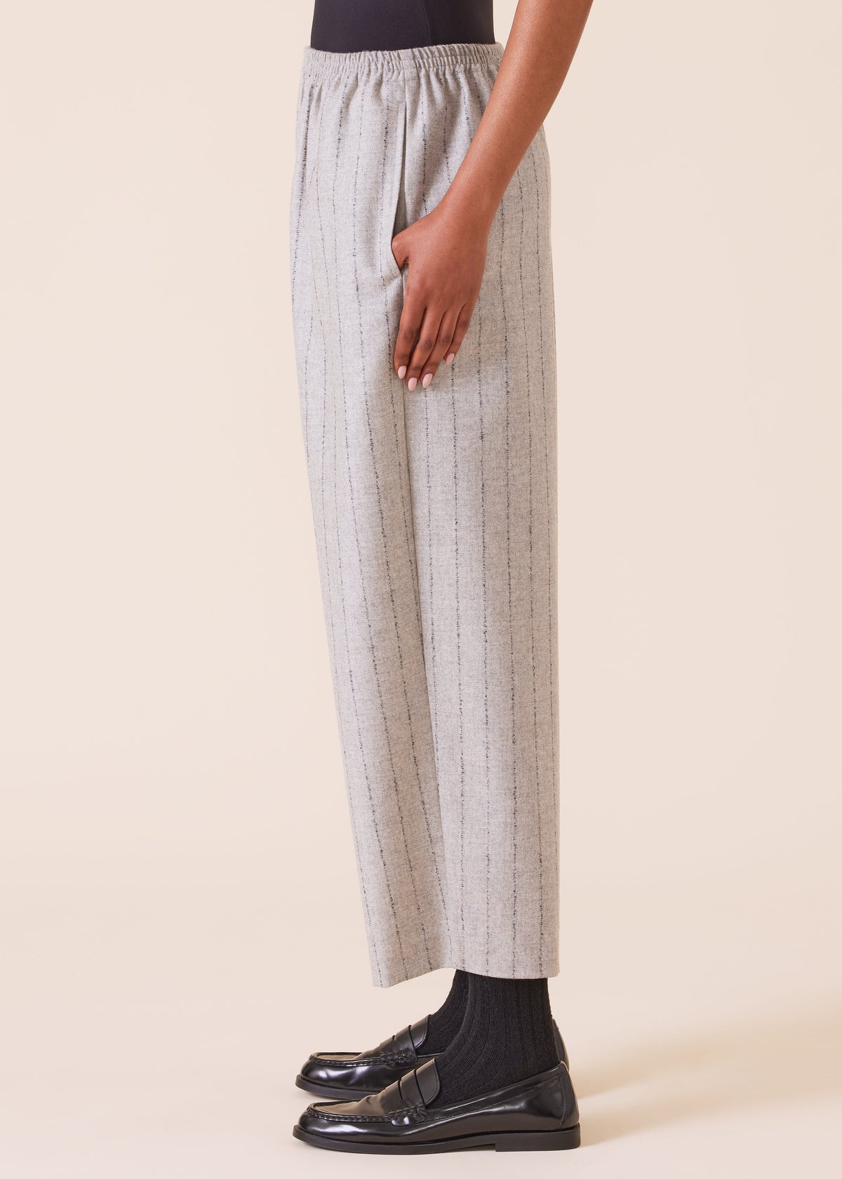 wool cashmere mix japanese trouser