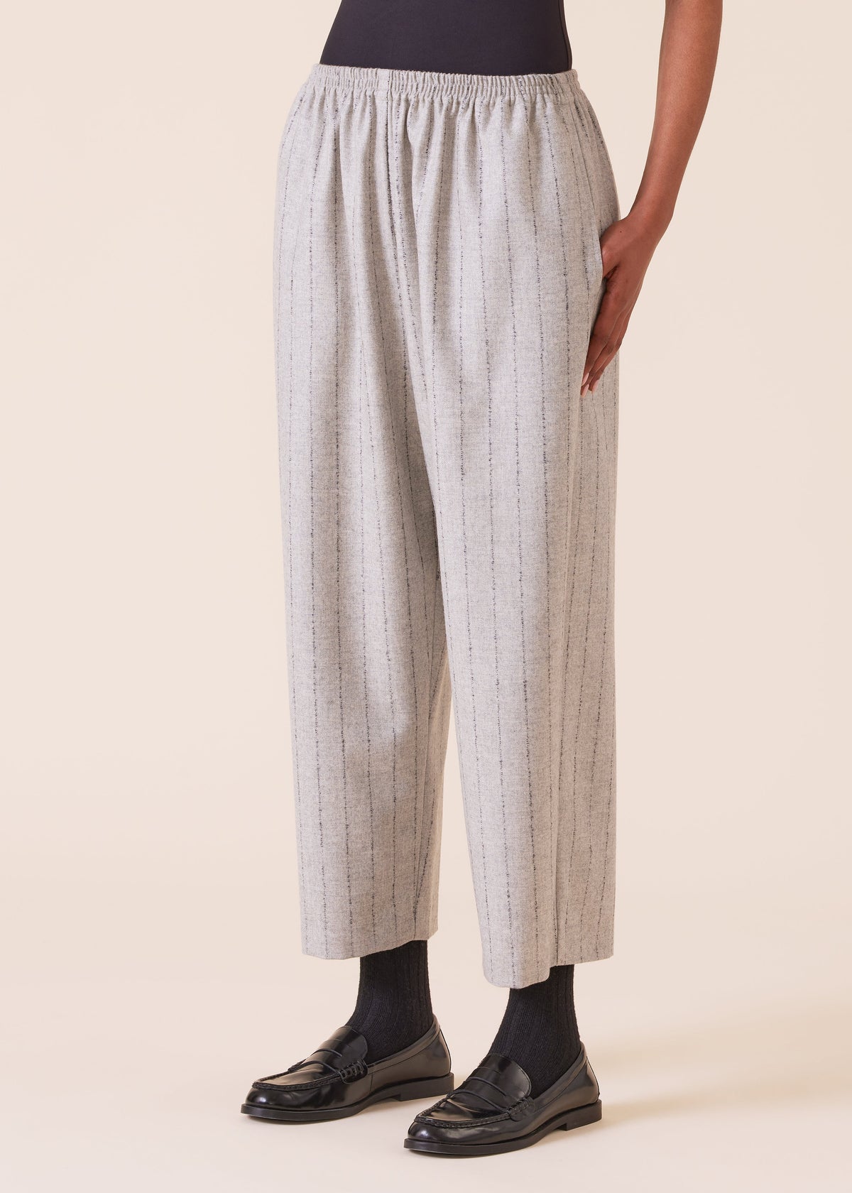 wool cashmere mix japanese trouser